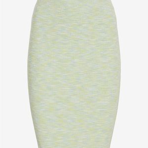Express NWT Body Contour Ribbed Space Dye Pencil Skirt Med